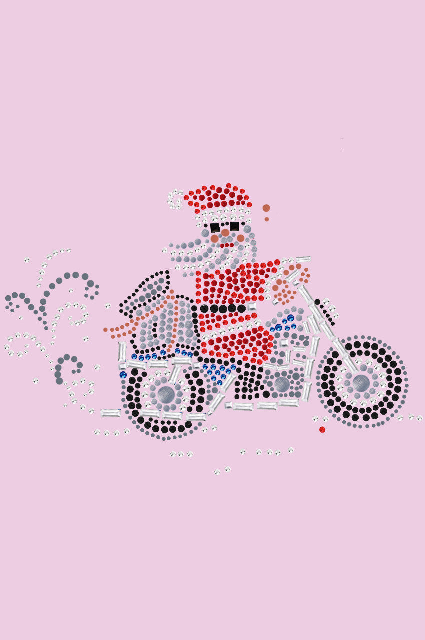 Santa on Motorcycle - Women's Tee