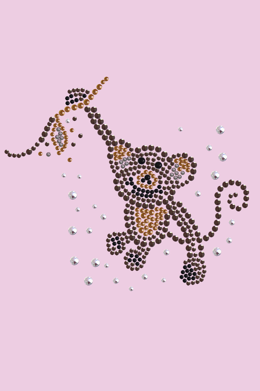 Monkey - Swinging from Vine - Womens T-shirt