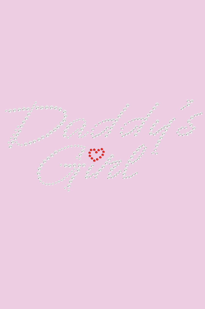 Daddy's Girl with Red Heart - Women's T-shirt