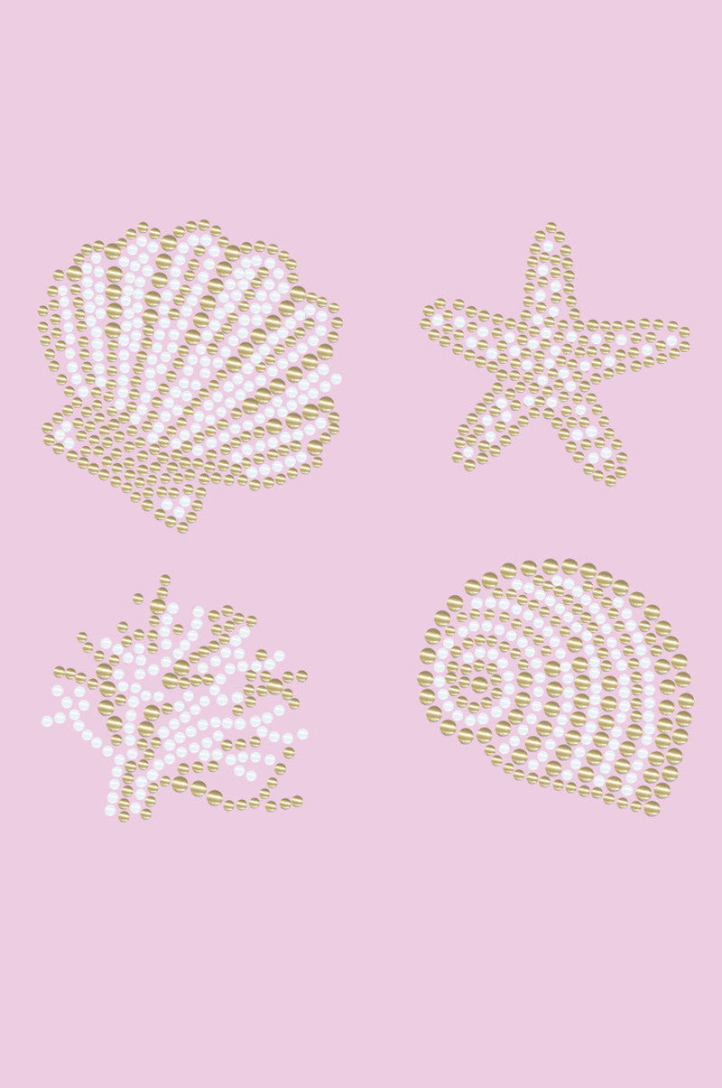 Gold & White Sea Shells - Women's Tee