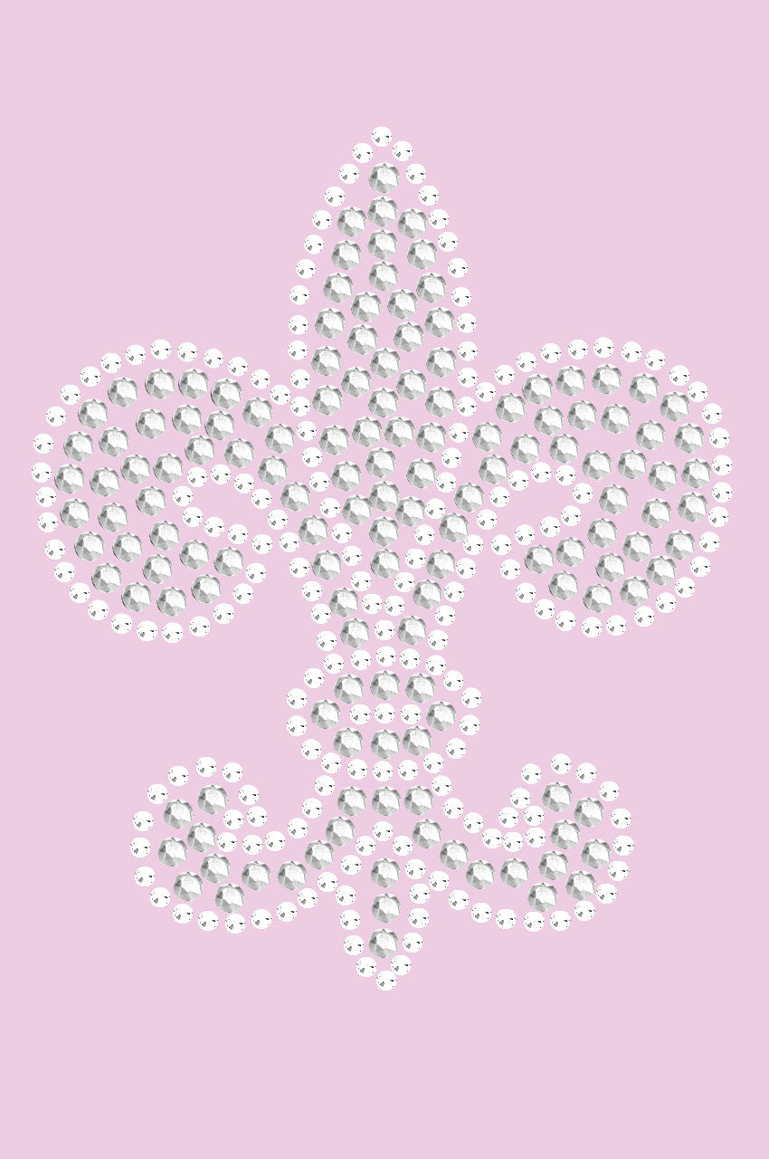 Fleur de Lis (Rhinestone & rhinestuds) - Bandanna