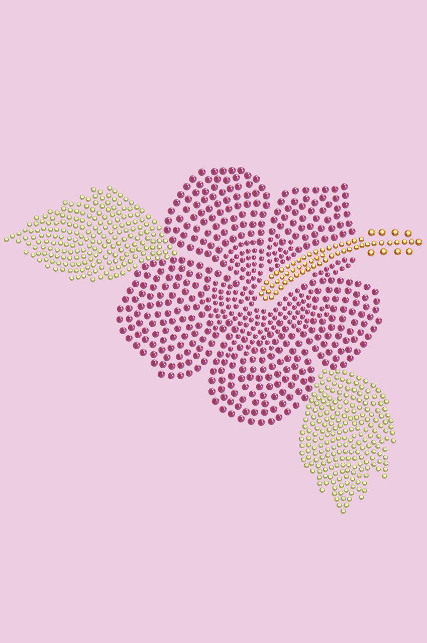 Large Pink Hibiscus - Womens T-shirt