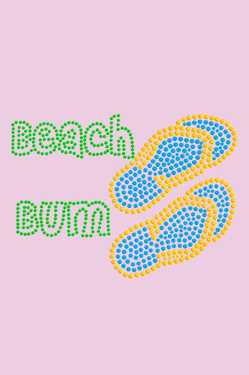 Beach Bum with Flip Flops - Womens T-shirt