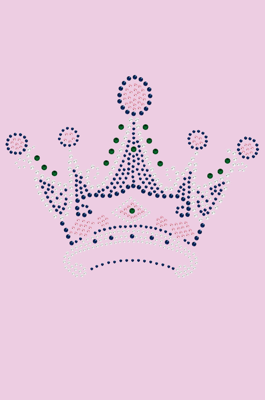Crown 16 ( Clear, Blue, Green, & Pink)- Womens T-shirt