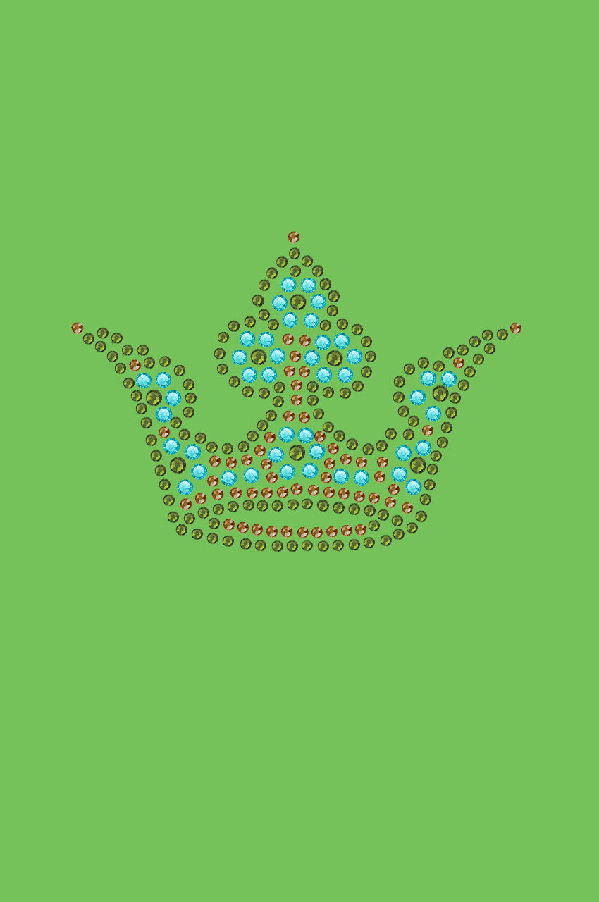 Crown 3 (Lime, Turquoise, & Brown) - Bndana
