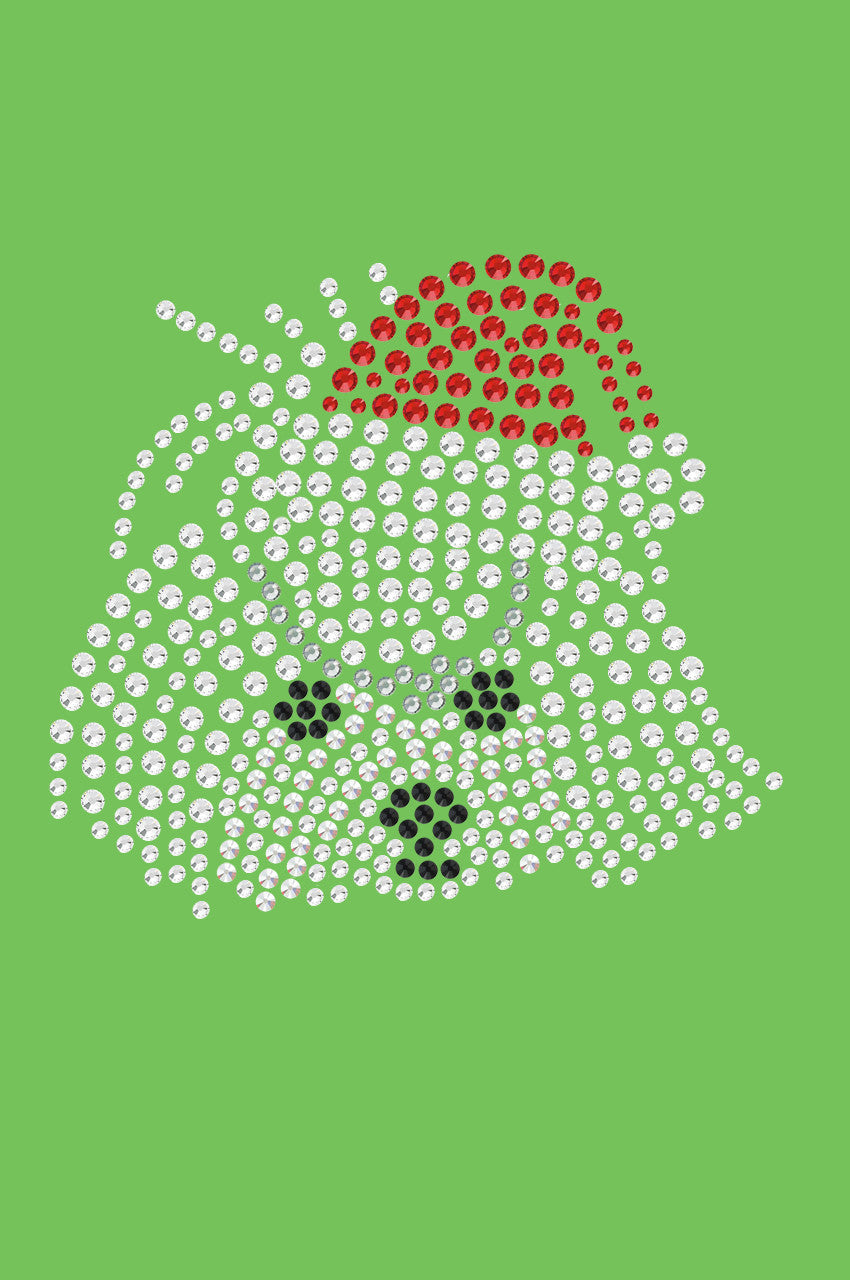 Maltese Face with Santa Hat - Bandana