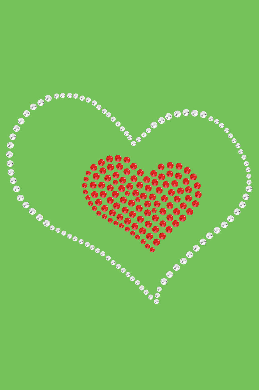 Red Heart inside Heart Bandanna