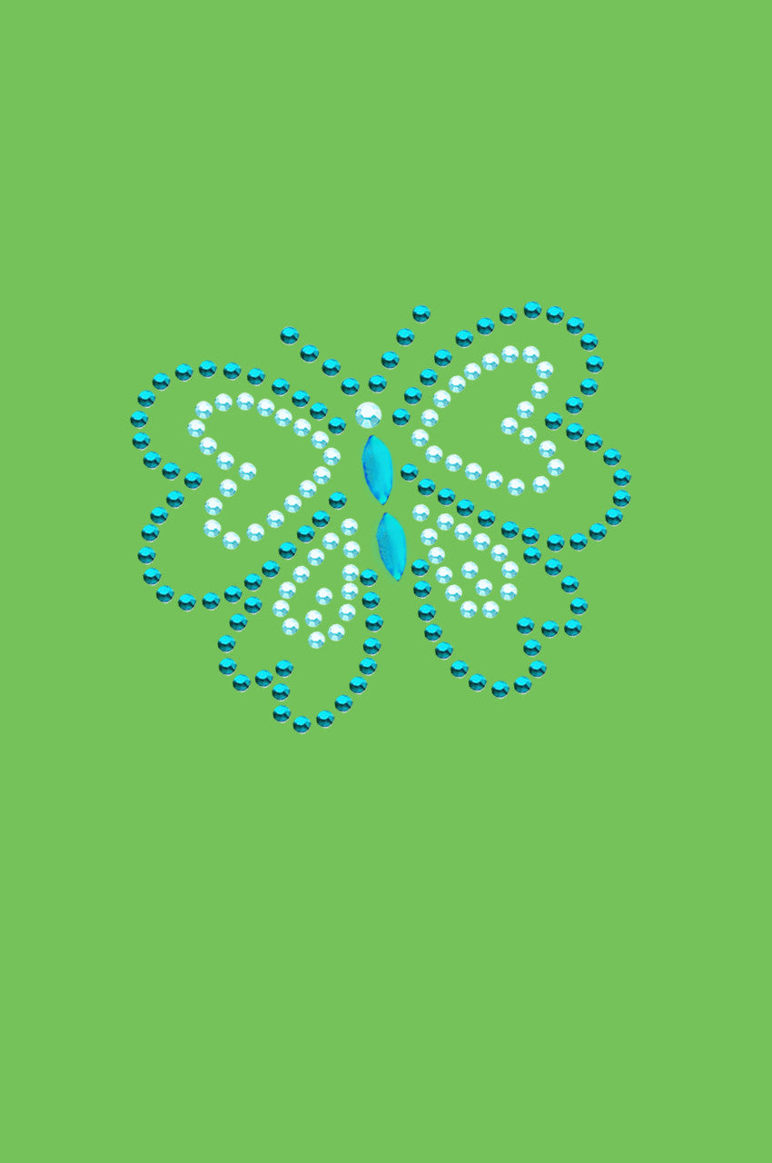 Blue Rhinestud Butterfly - Bandannas