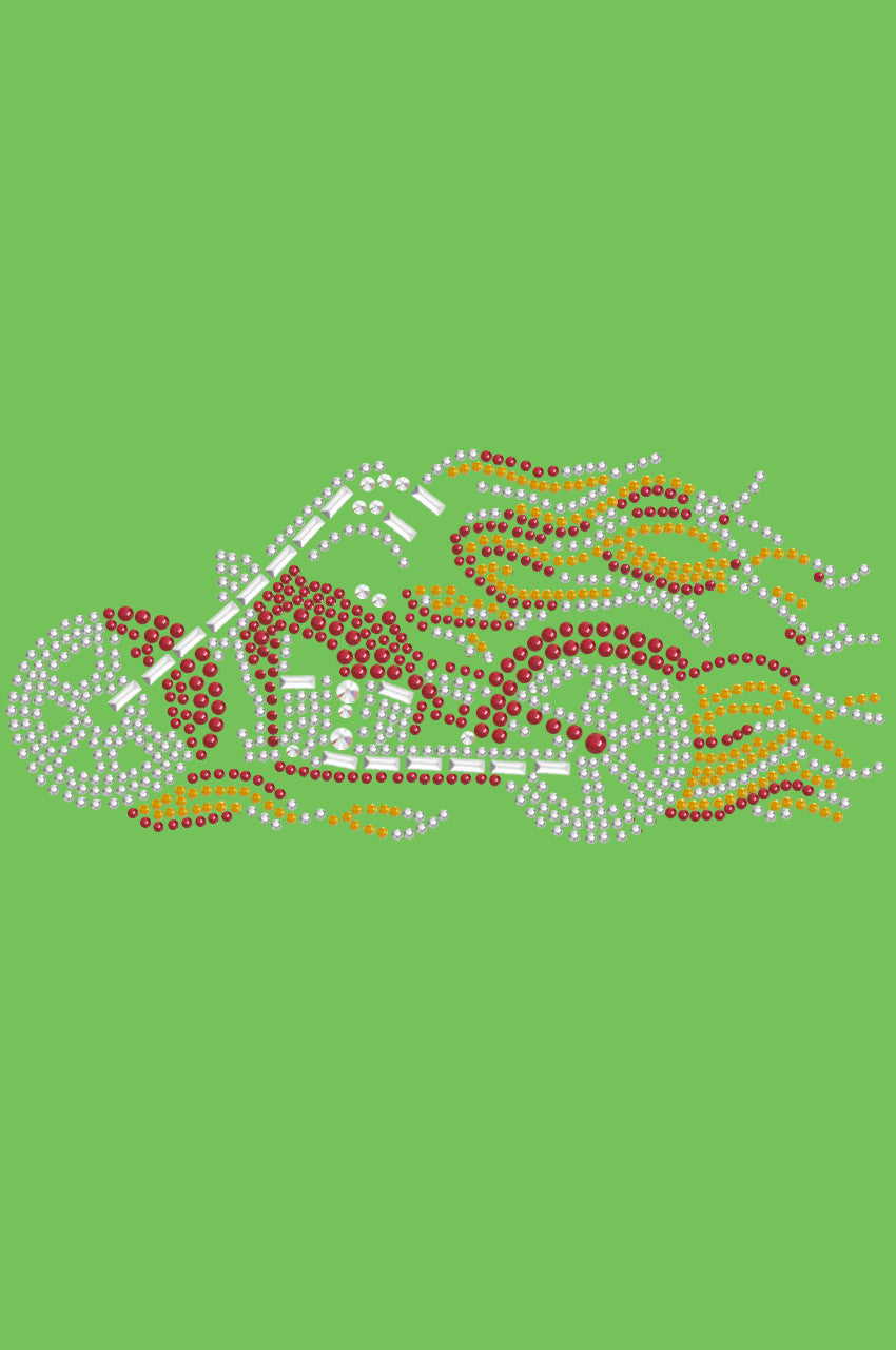 Motorcycle (Red with Flames) - Bandanas