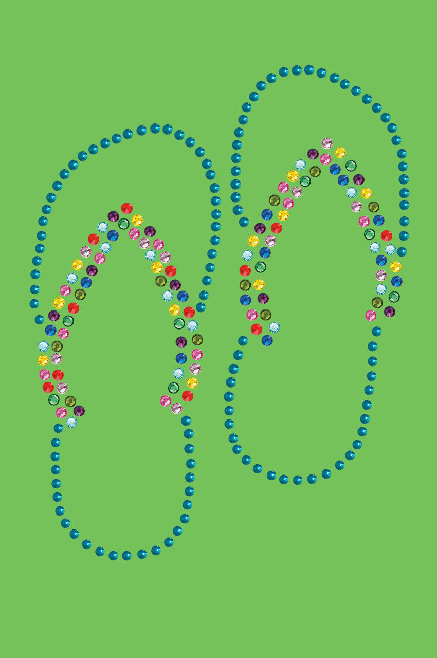 Flip Flops (Turquoise) - Bandanna