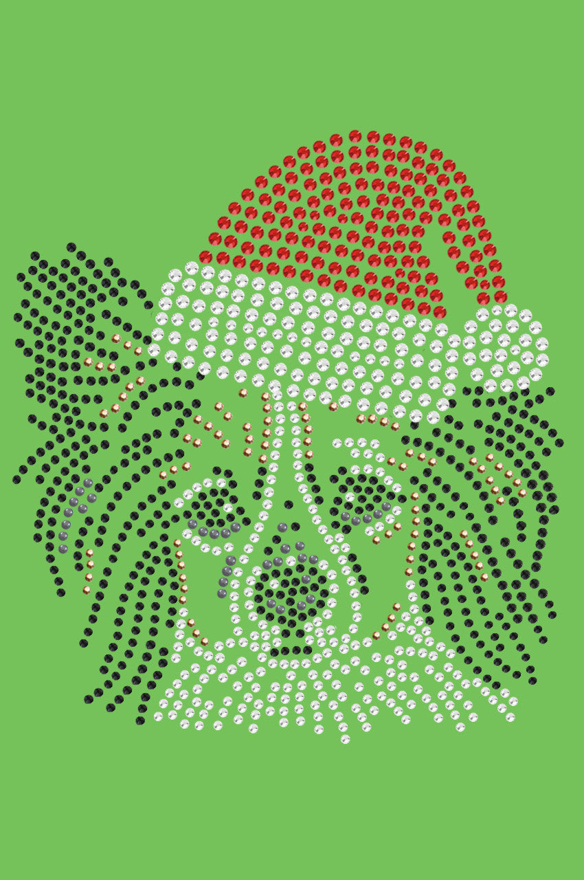 Papillon with Santa Hat - Bandana