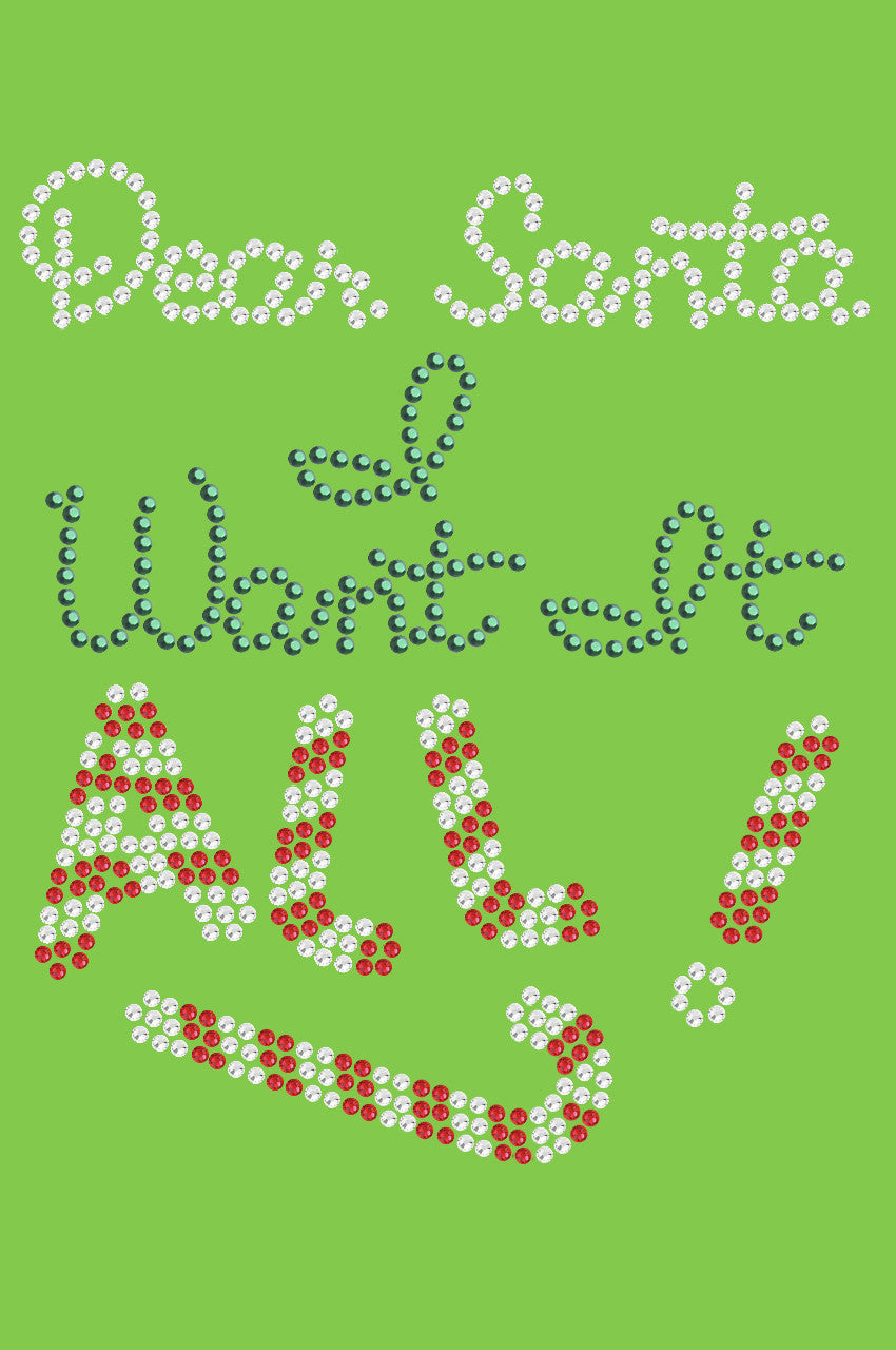 Dear Santa, I Want it All! - Dog Tutu