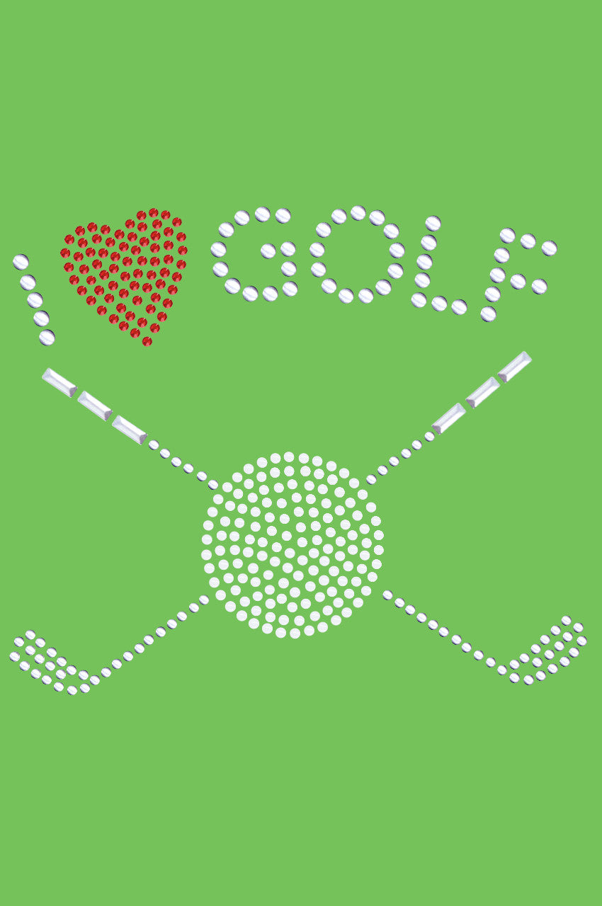 I Love Golf (Small) - Bandana