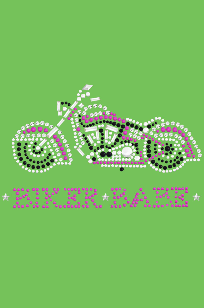 Biker Babe & Pink Motorcycle - Bandanas