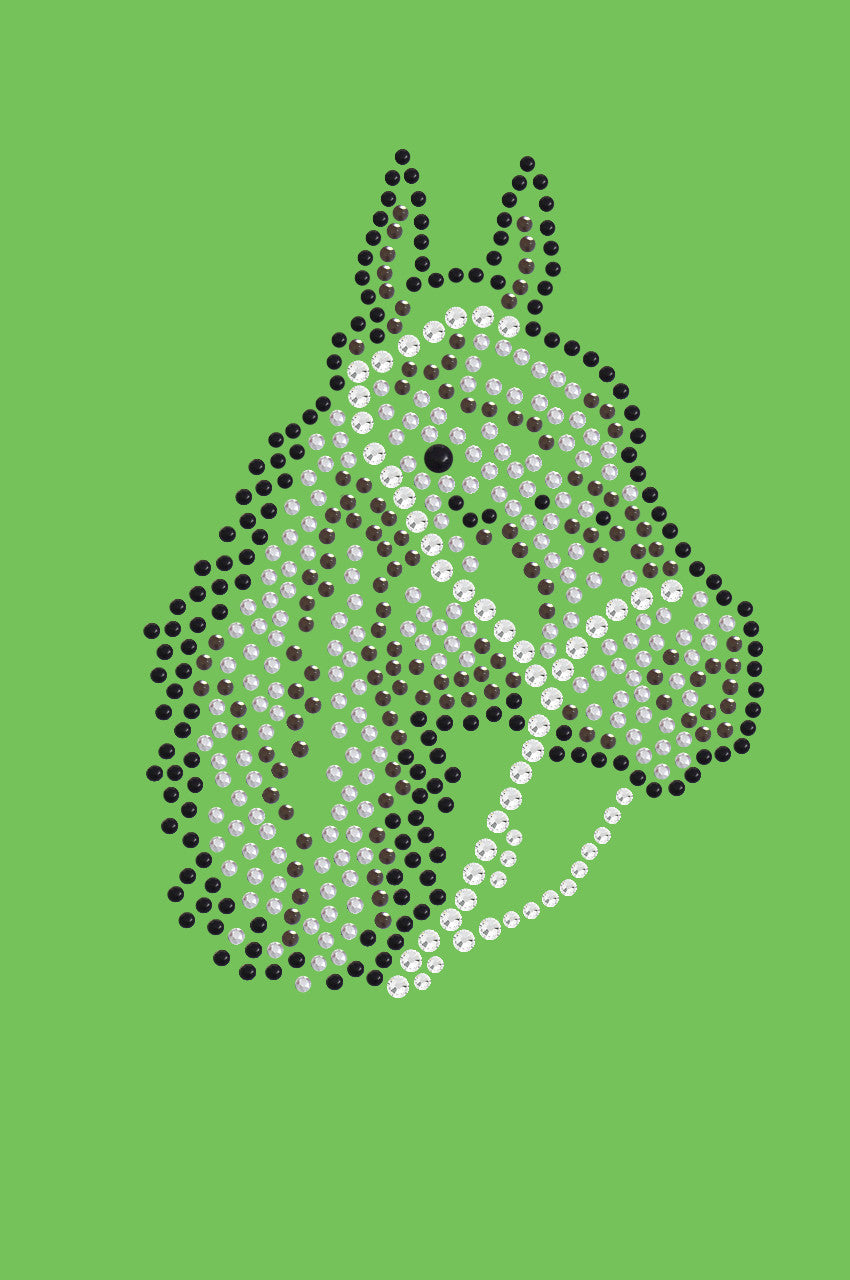 Horse Face (Brown Rhinestuds) - bandana