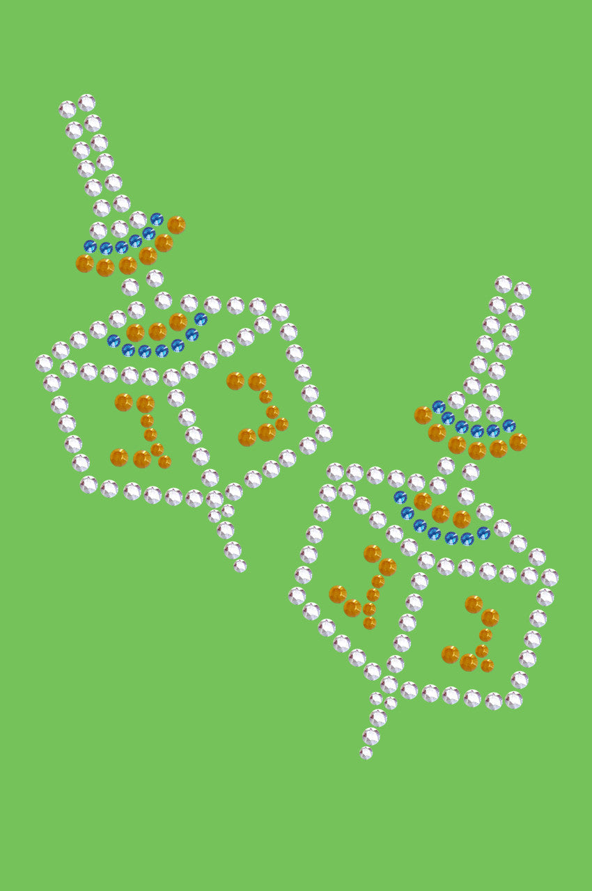 Dreidel Blue & Gold (Small)- Bandanna