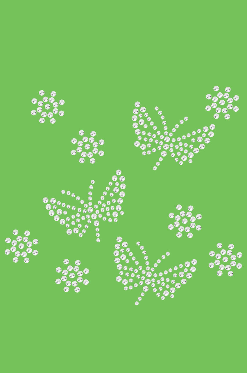 Small Rhinestone Butterflies - Bandanna