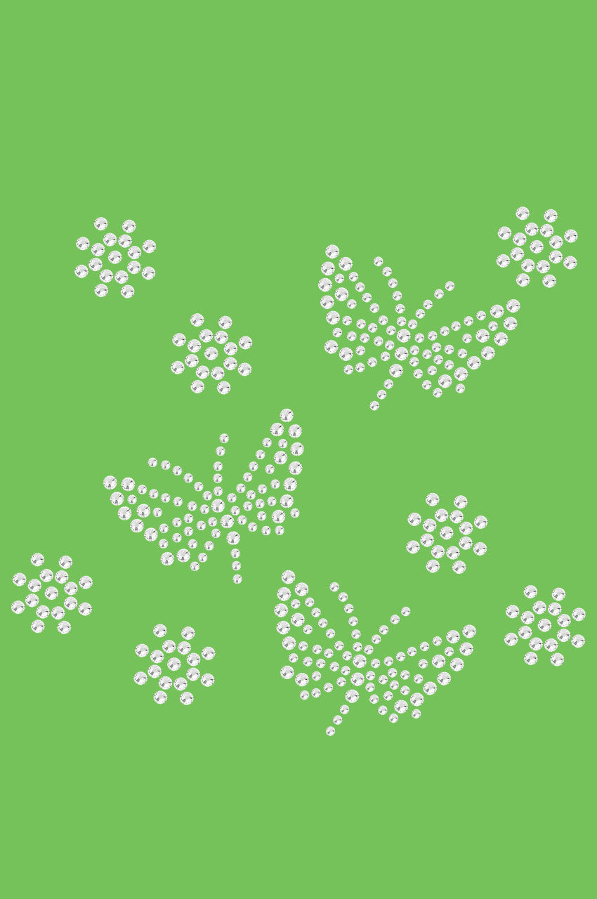Small Rhinestone Butterflies - Bandanna