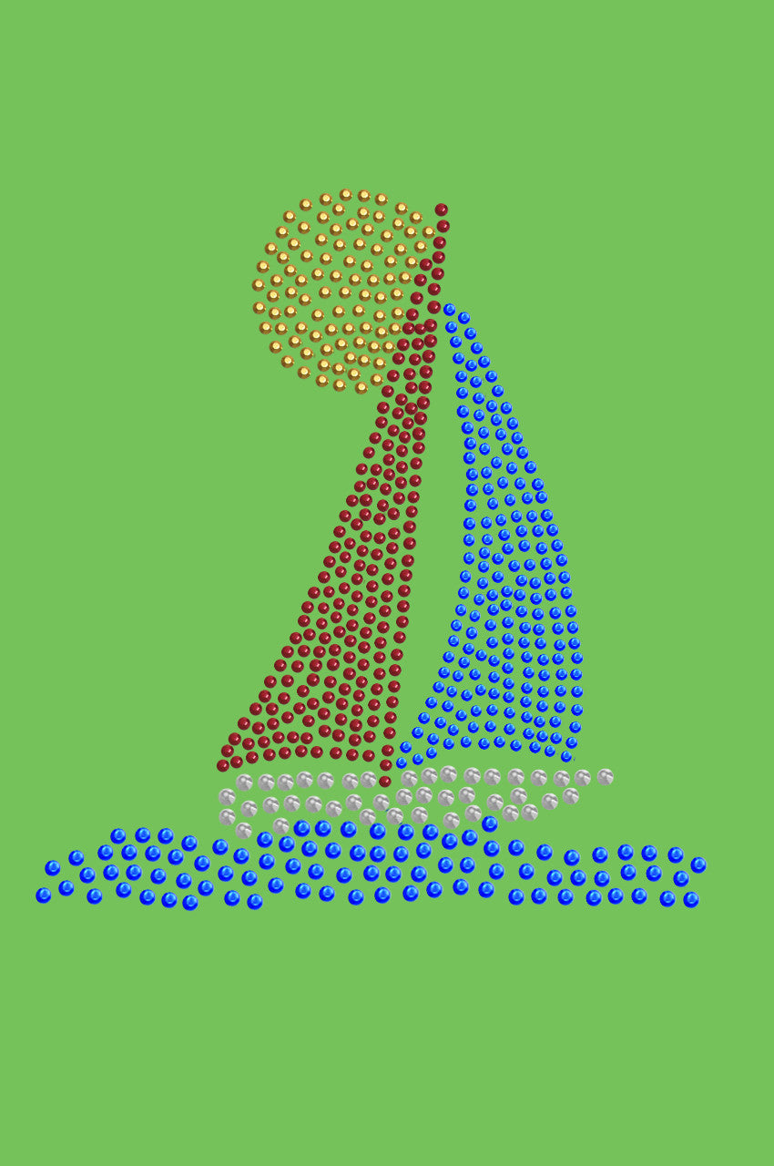 Sailboat (Rhinestud) - Bandanna