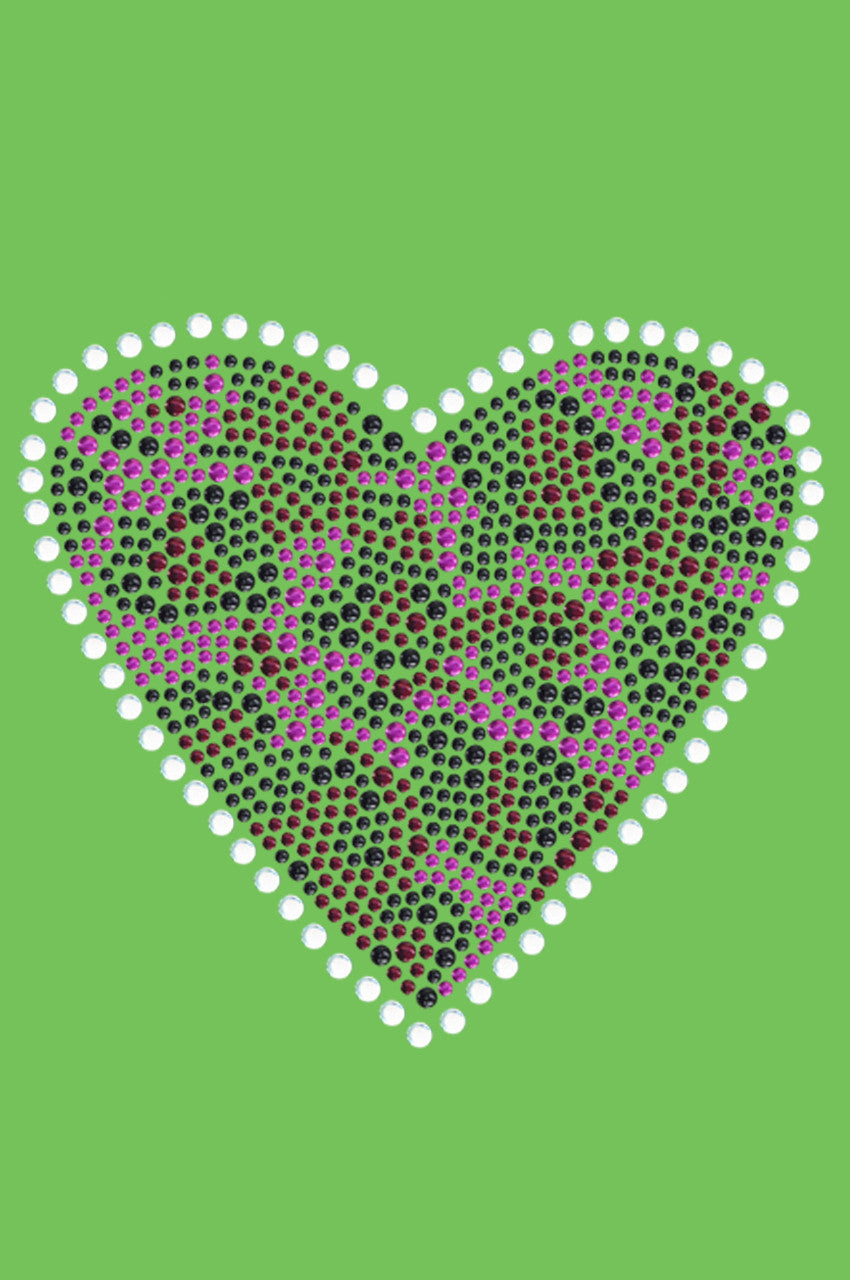 Fuchsia Leopard Heart Bandanna