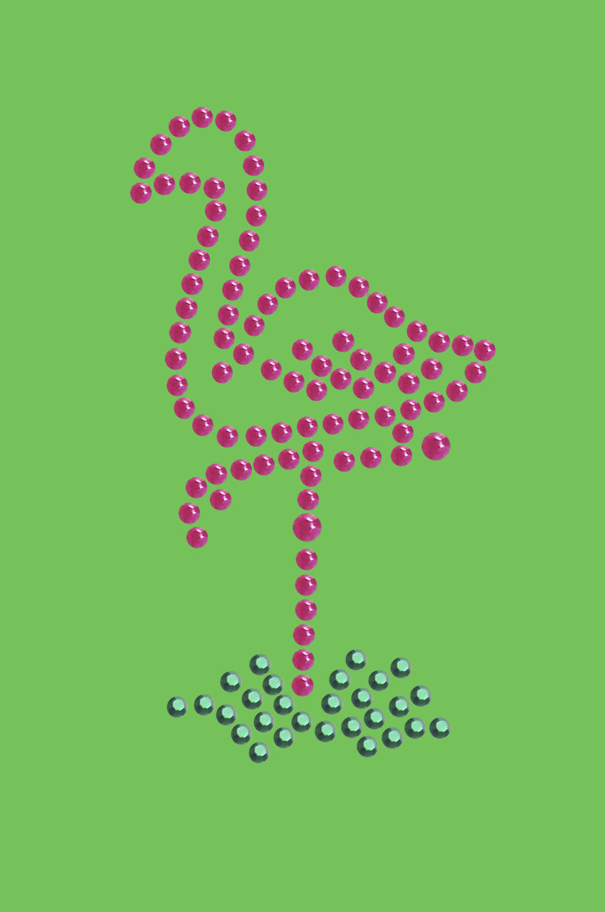 Pink Flamingo in Grass (Small) - Bandanna