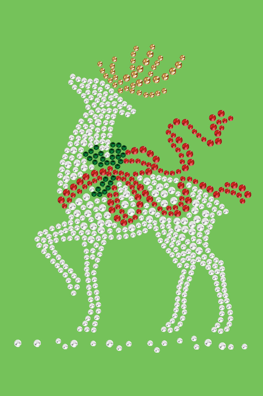 Reindeer with Red Bow - Bandana