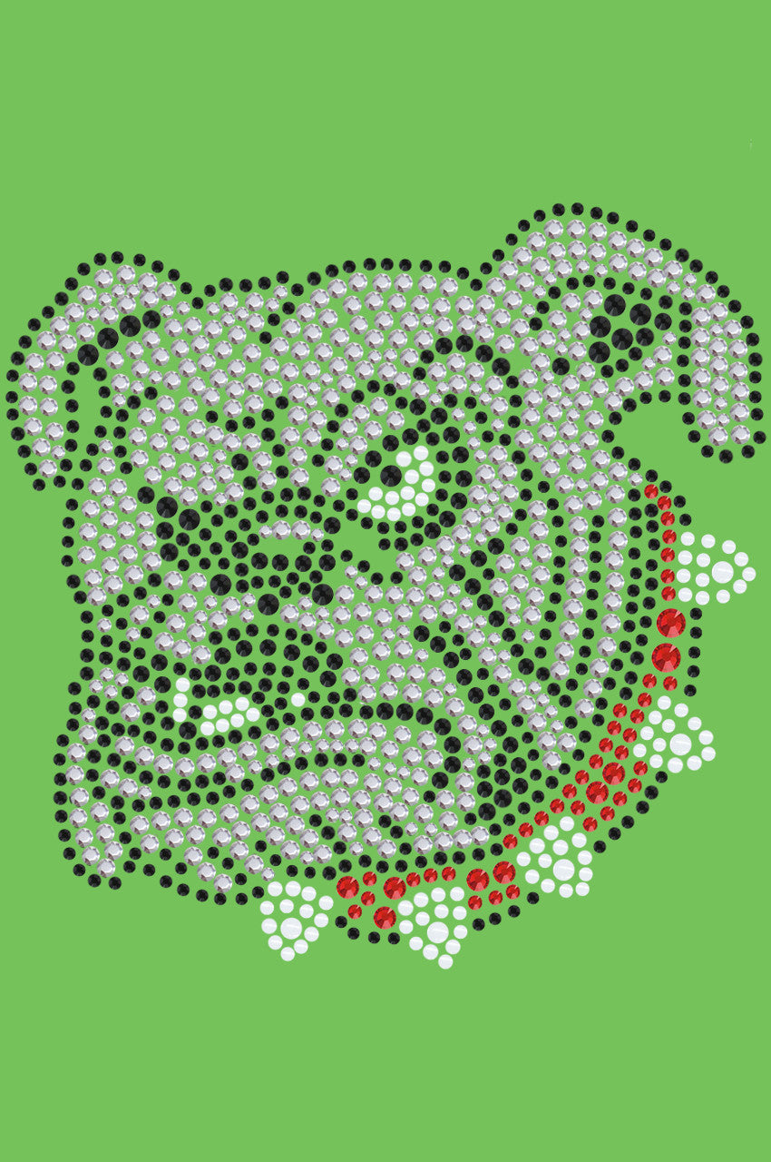 Bulldog Face (White) - bandana