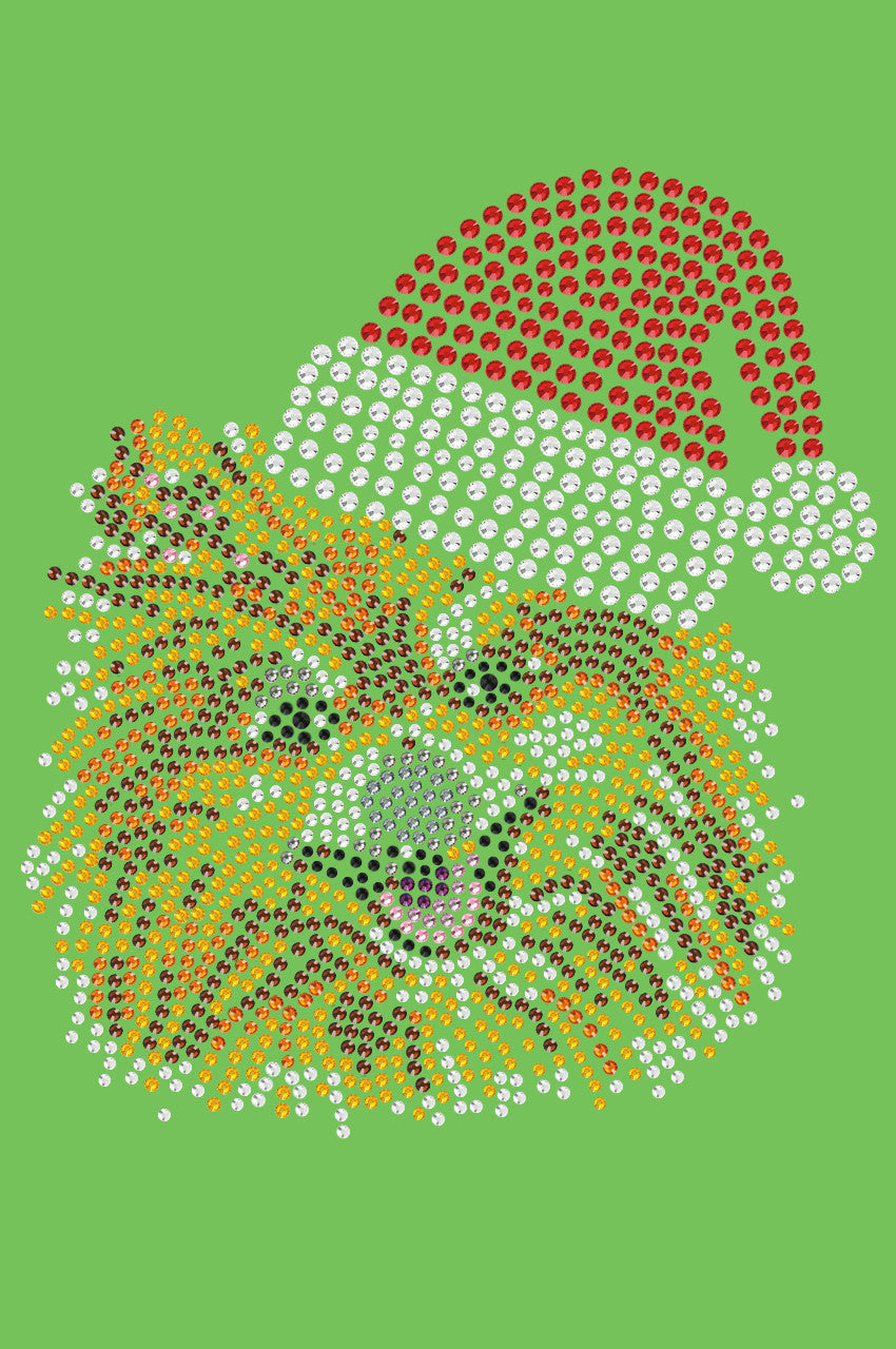 Pomeranian with Santa Hat - Bandana