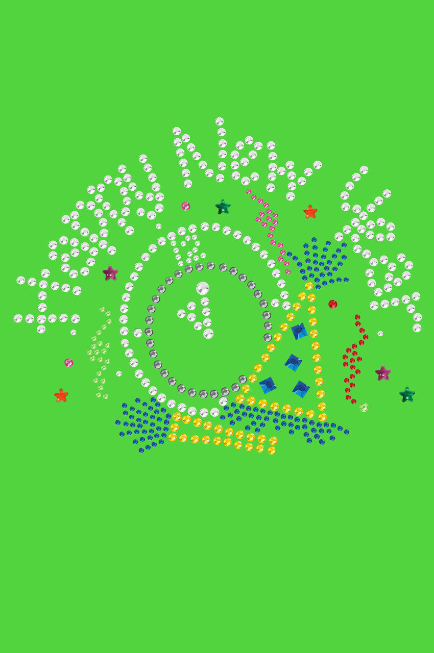 Happy New Year Clock - Bandanna