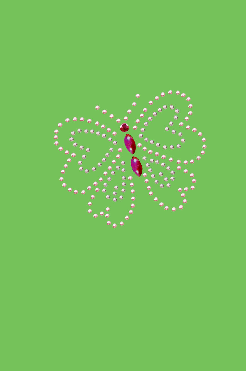 Pink Rhinestud Butterfly - Bandannas