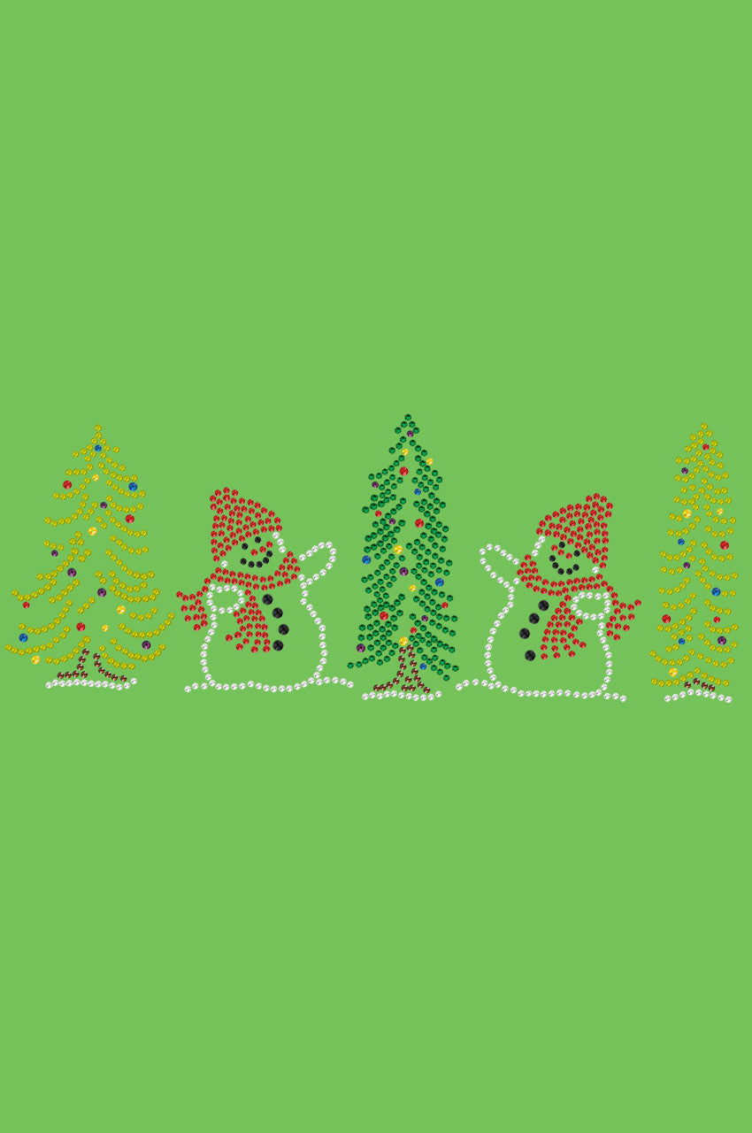 Two Snowmen in Trees - Bandana