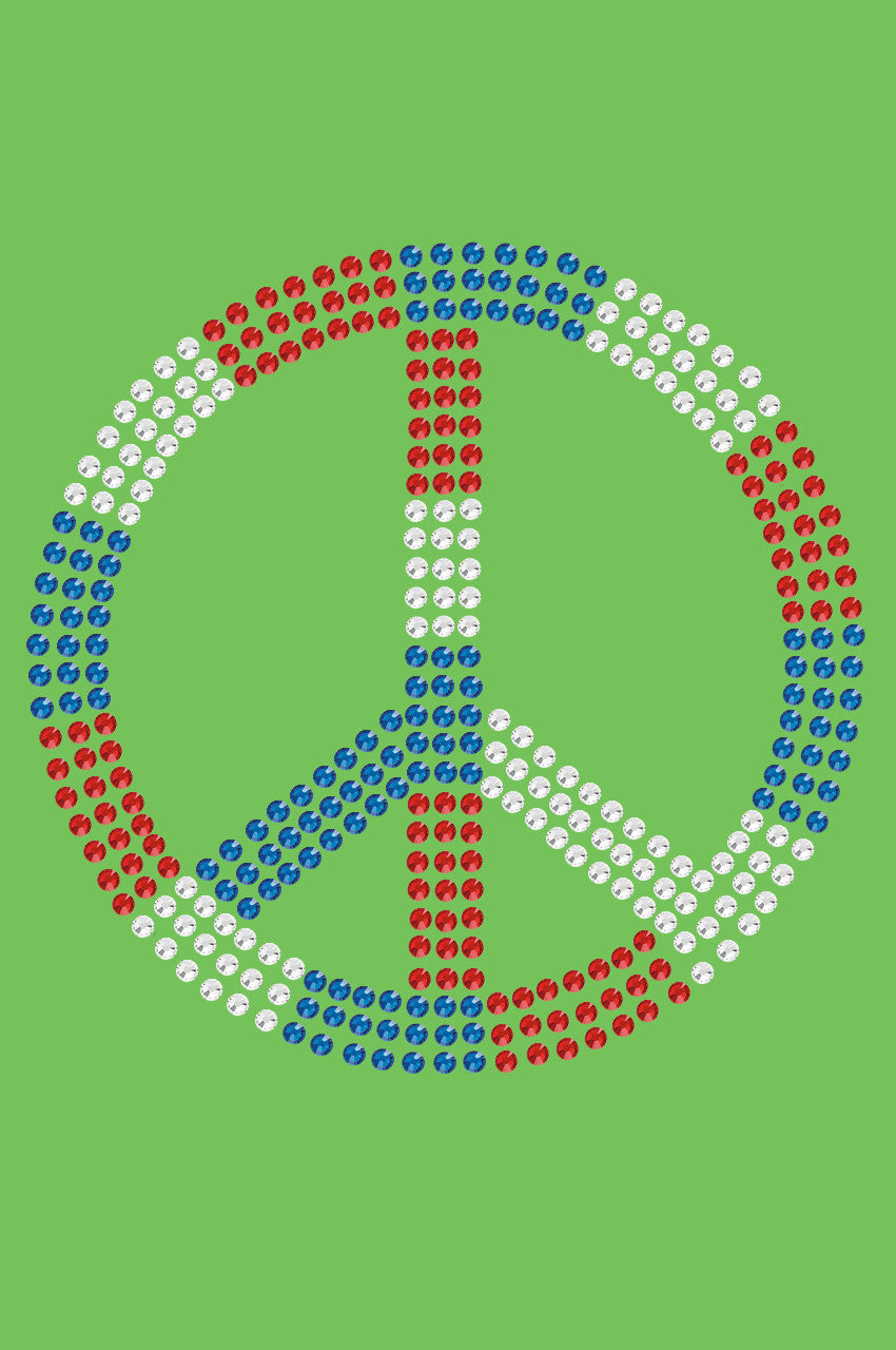 Peace Sign (Red, White, & Blue) - Bandanna