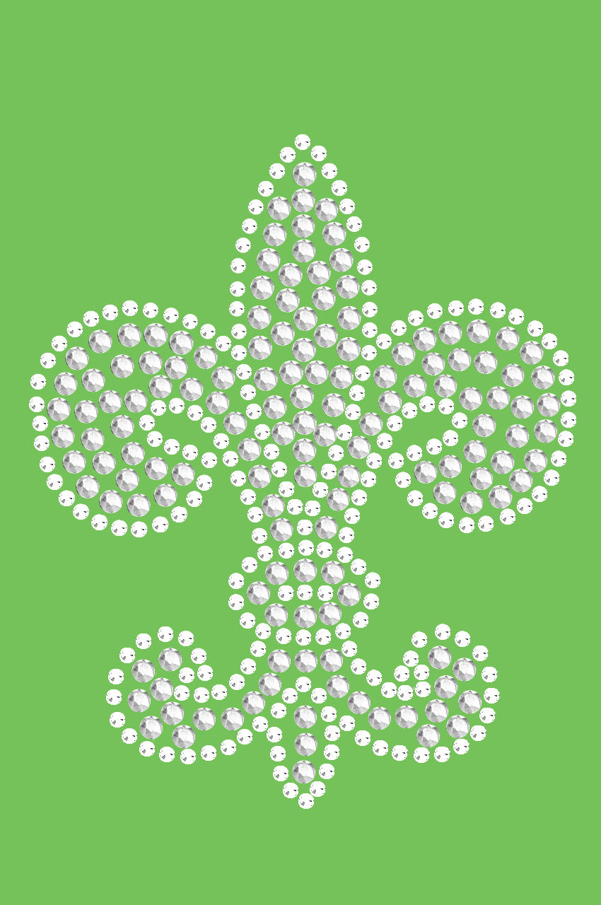 Fleur de Lis (Rhinestone & rhinestuds) - Bandanna