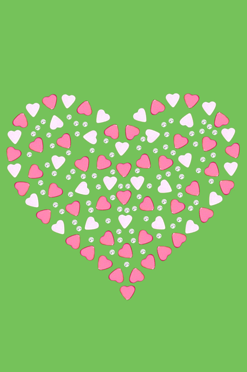 Pink Nailhead Hearts Bandanna