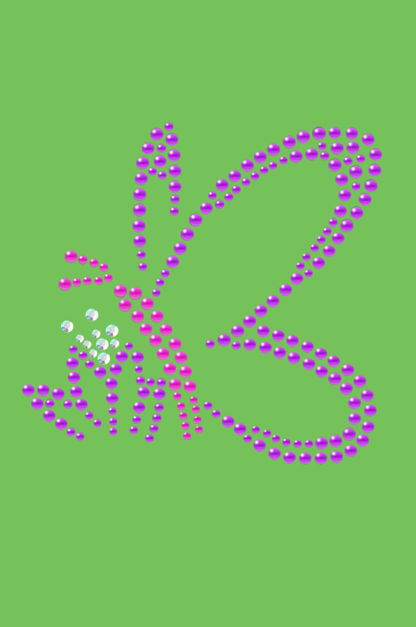 Pink & Purple Nailhead Butterfly - Bandannas