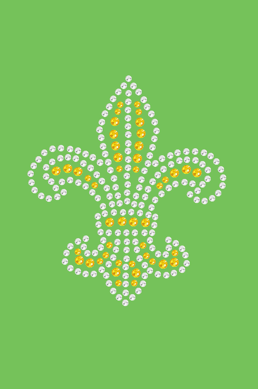 Fleur de Lis (Gold Rhinestones) - Bandanna