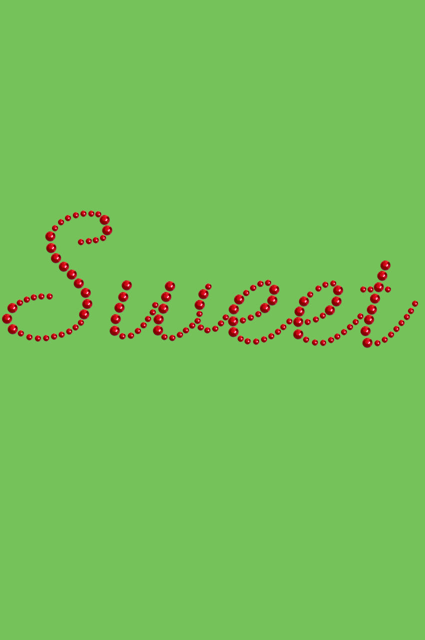 Sweet (Red Rhinestuds) - Bandanna