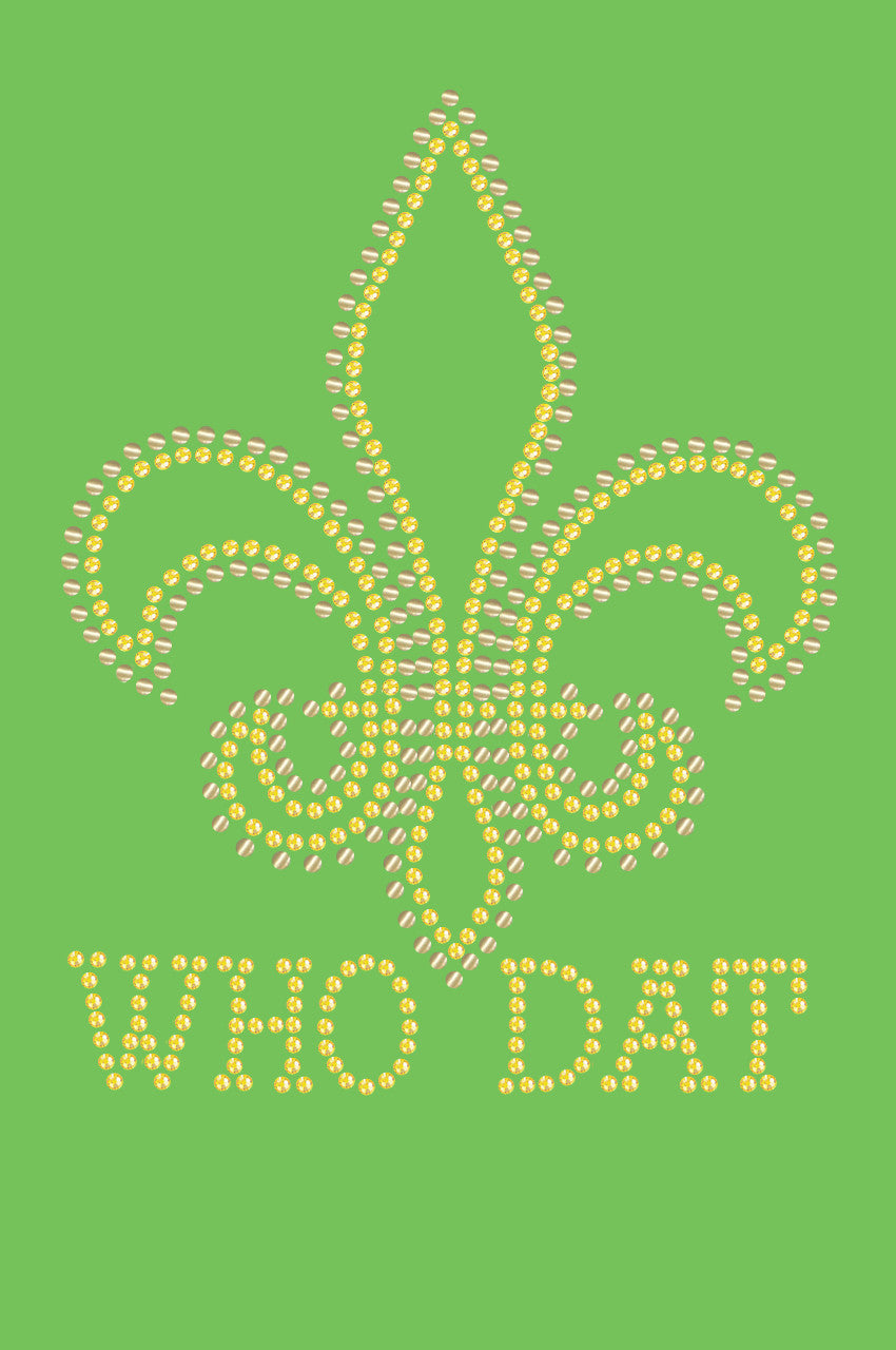 Fleur de Lis with Who Dat - Bandanna
