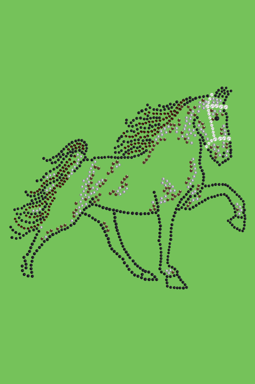 Horse (Brown Rhinestuds) - bandana