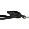 Traditional Midnight Black Leather Leash