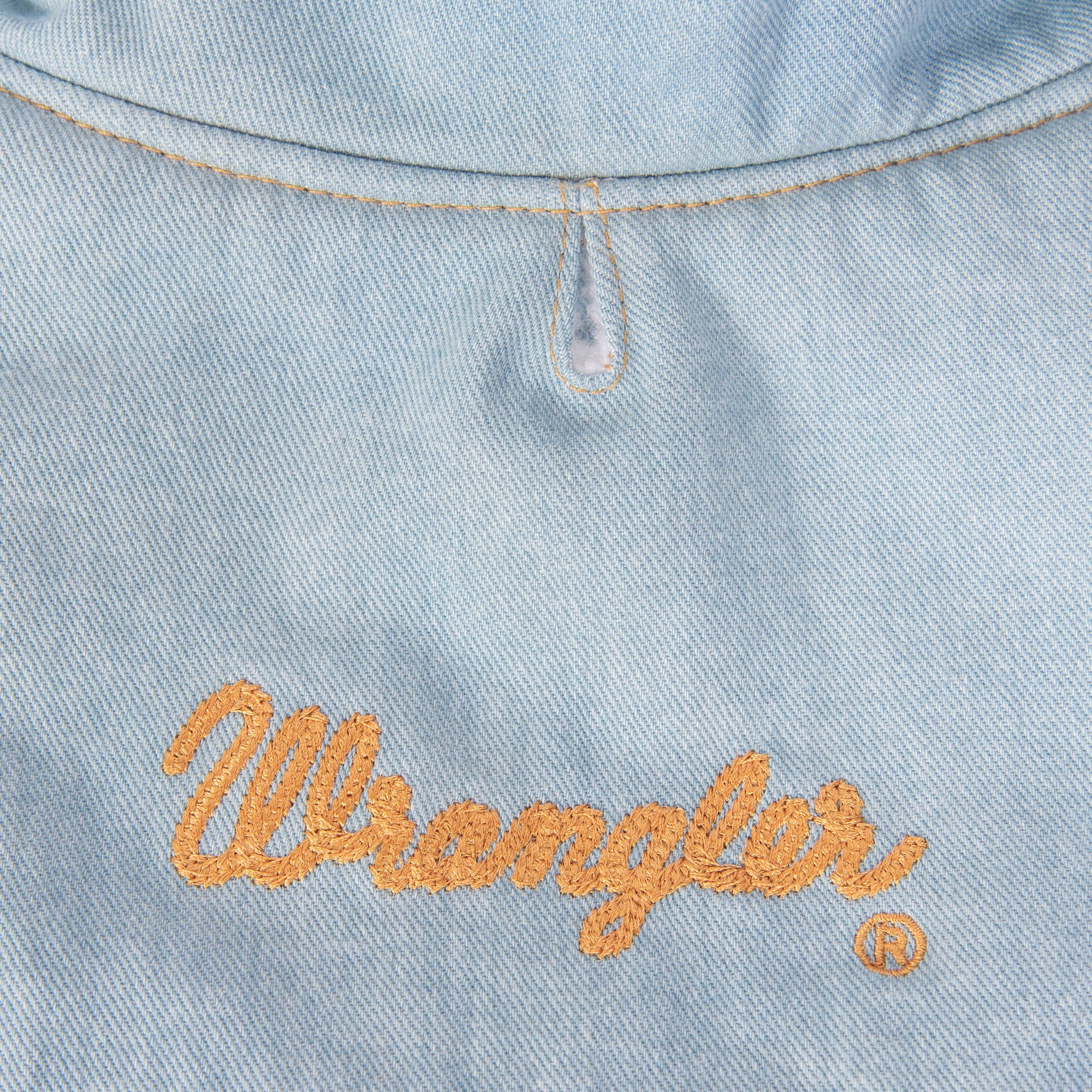 Wrangler® Light Denim Dog Jacket with Sherpa Lining