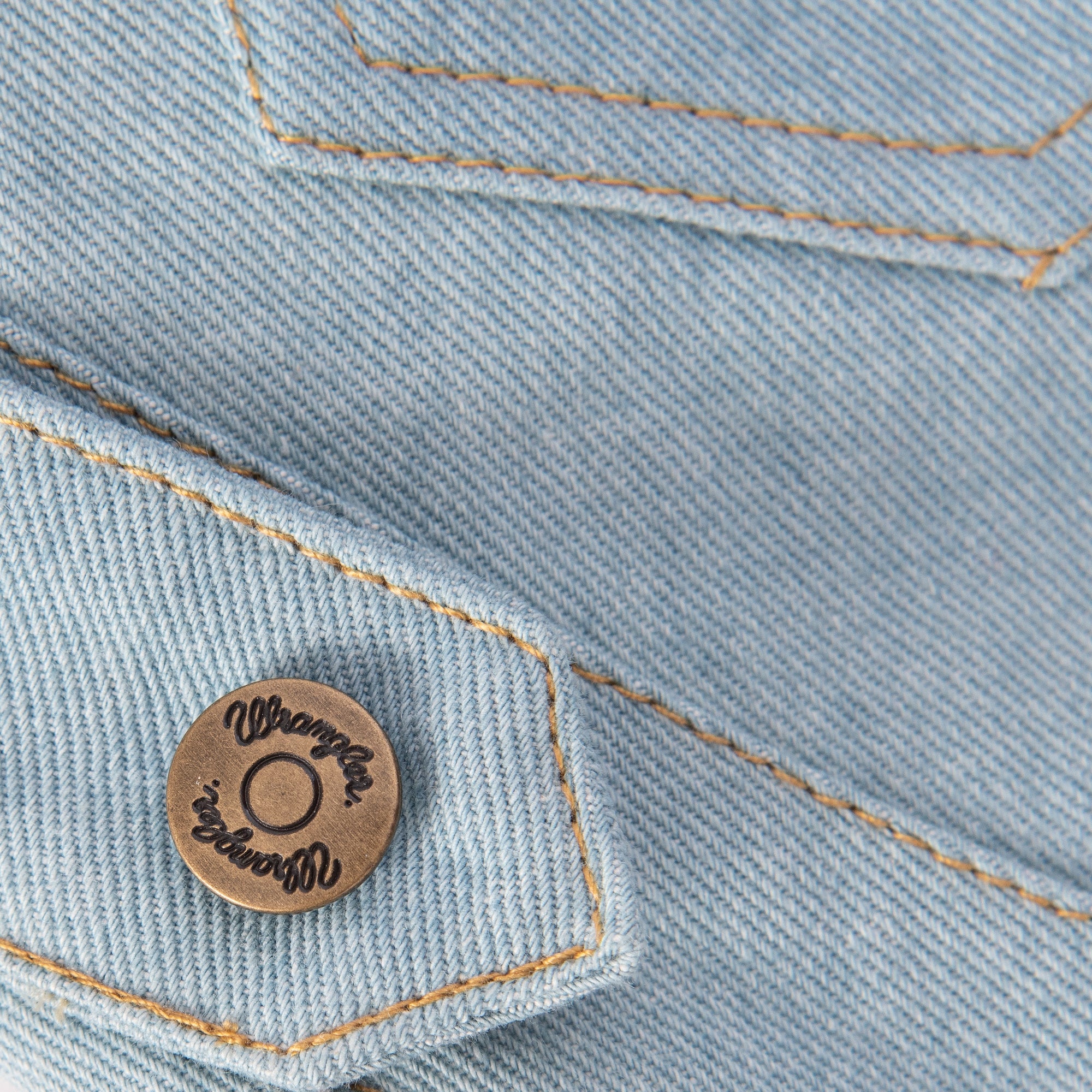 Wrangler® Light Denim Dog Jacket with Sherpa Lining