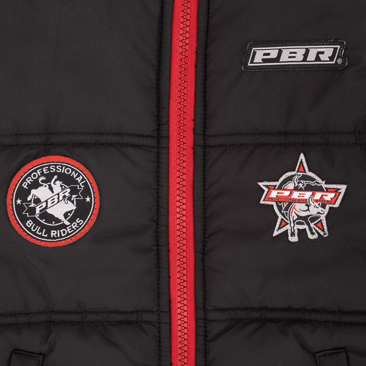 PBR Official Dog Puffer Vest - Zip-Up Insulated Pet Coat