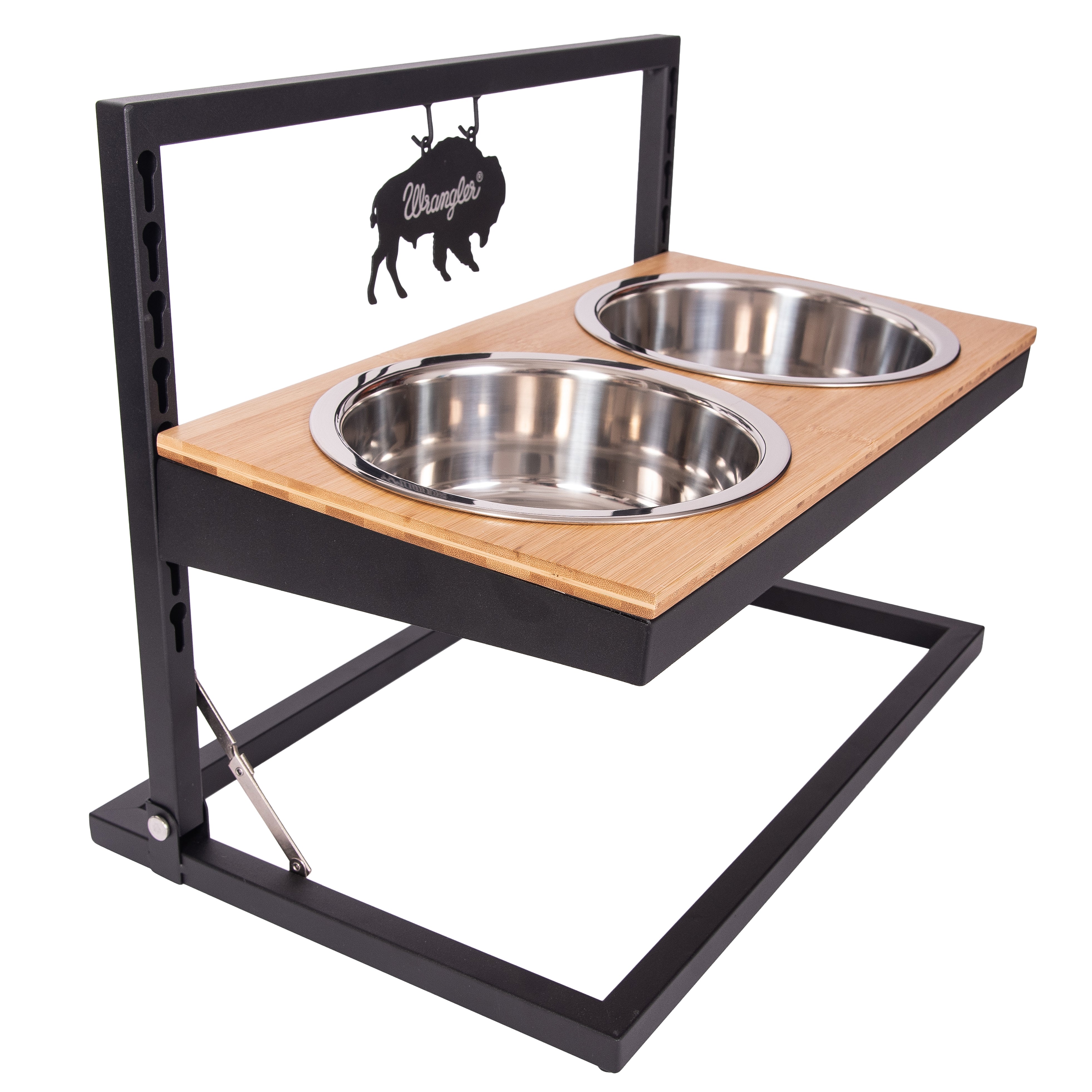 Wrangler® Adjustable Elevated Feeder – Horse & Bison Ornaments