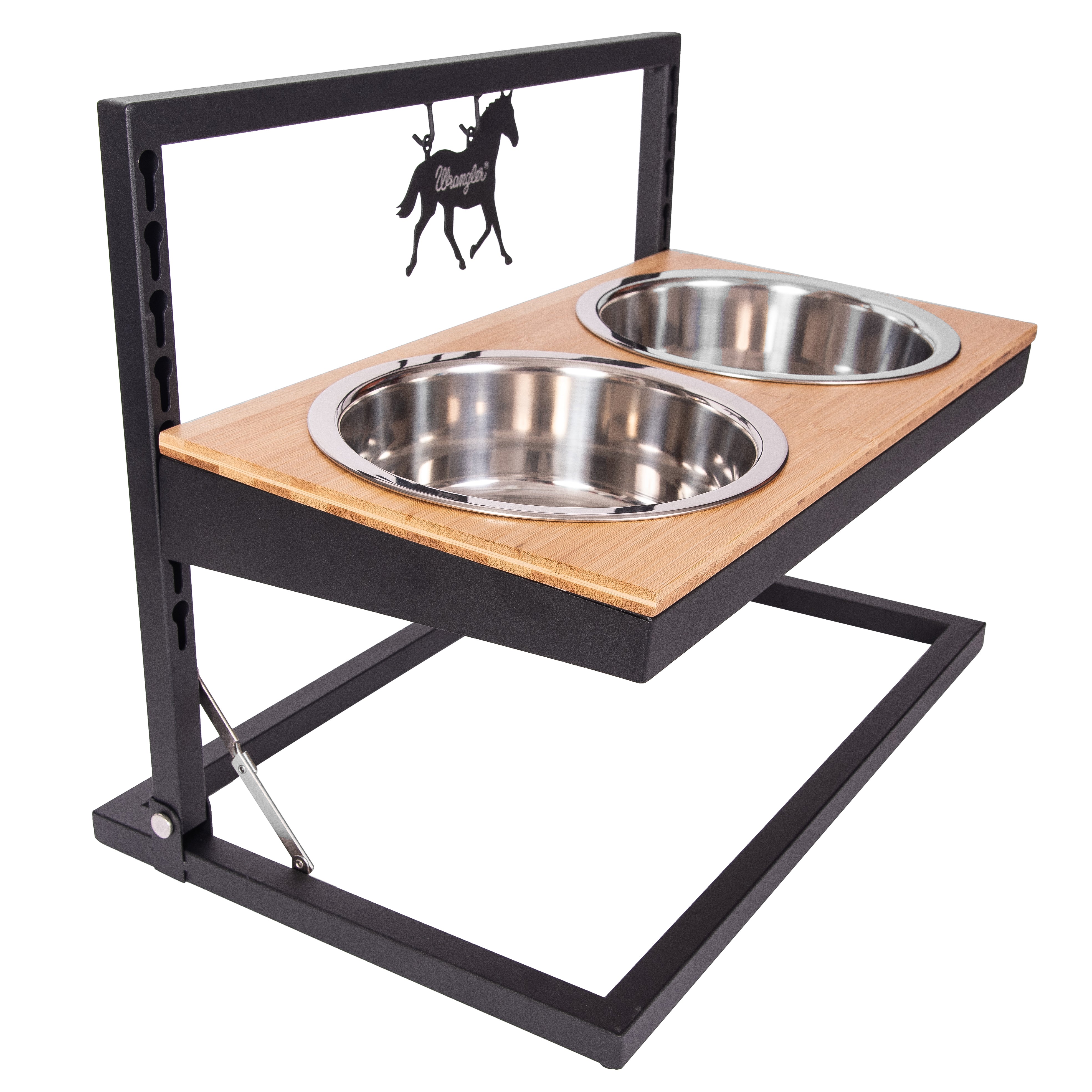 Wrangler® Adjustable Elevated Feeder – Horse & Bison Ornaments