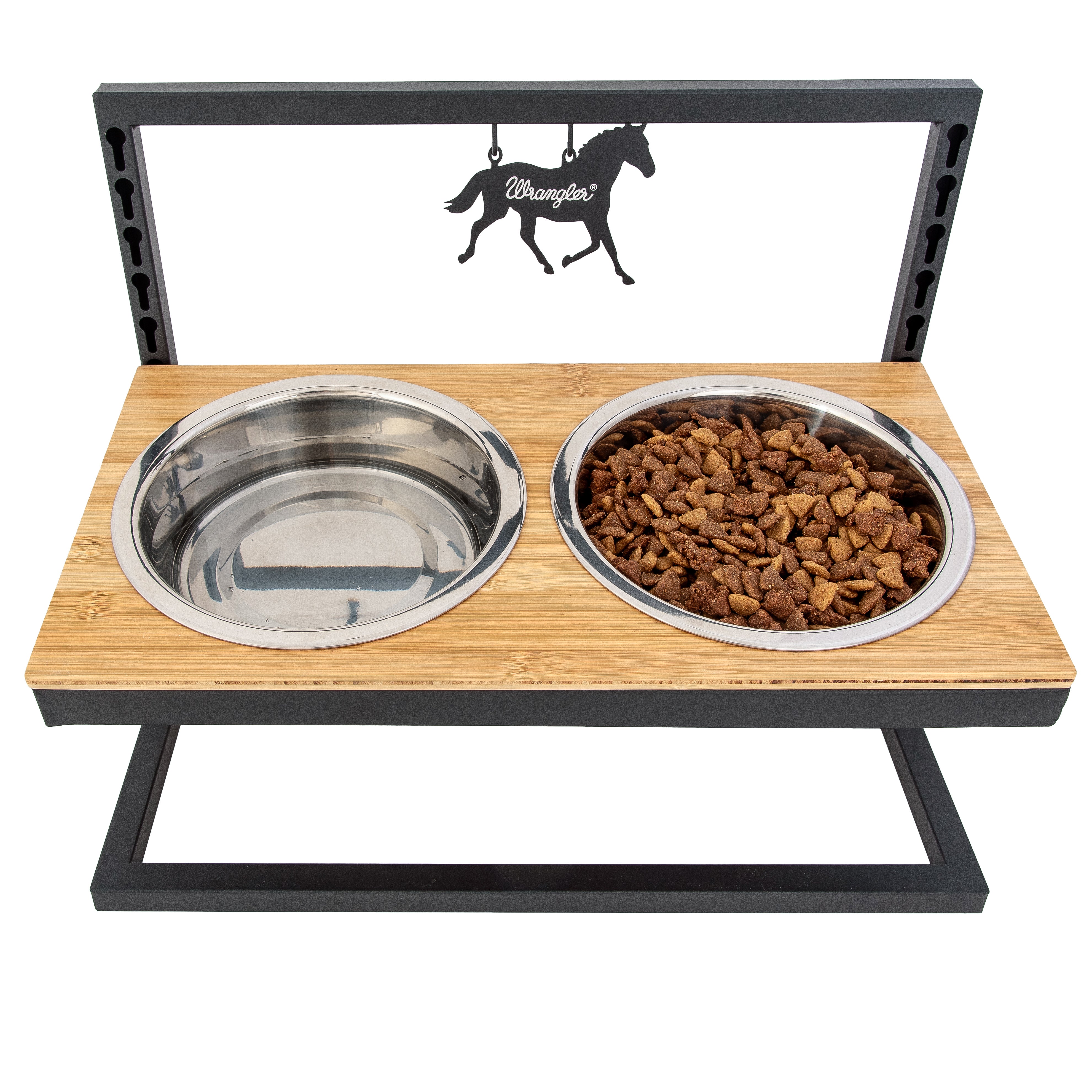 Wrangler® Adjustable Elevated Feeder – Horse & Bison Ornaments