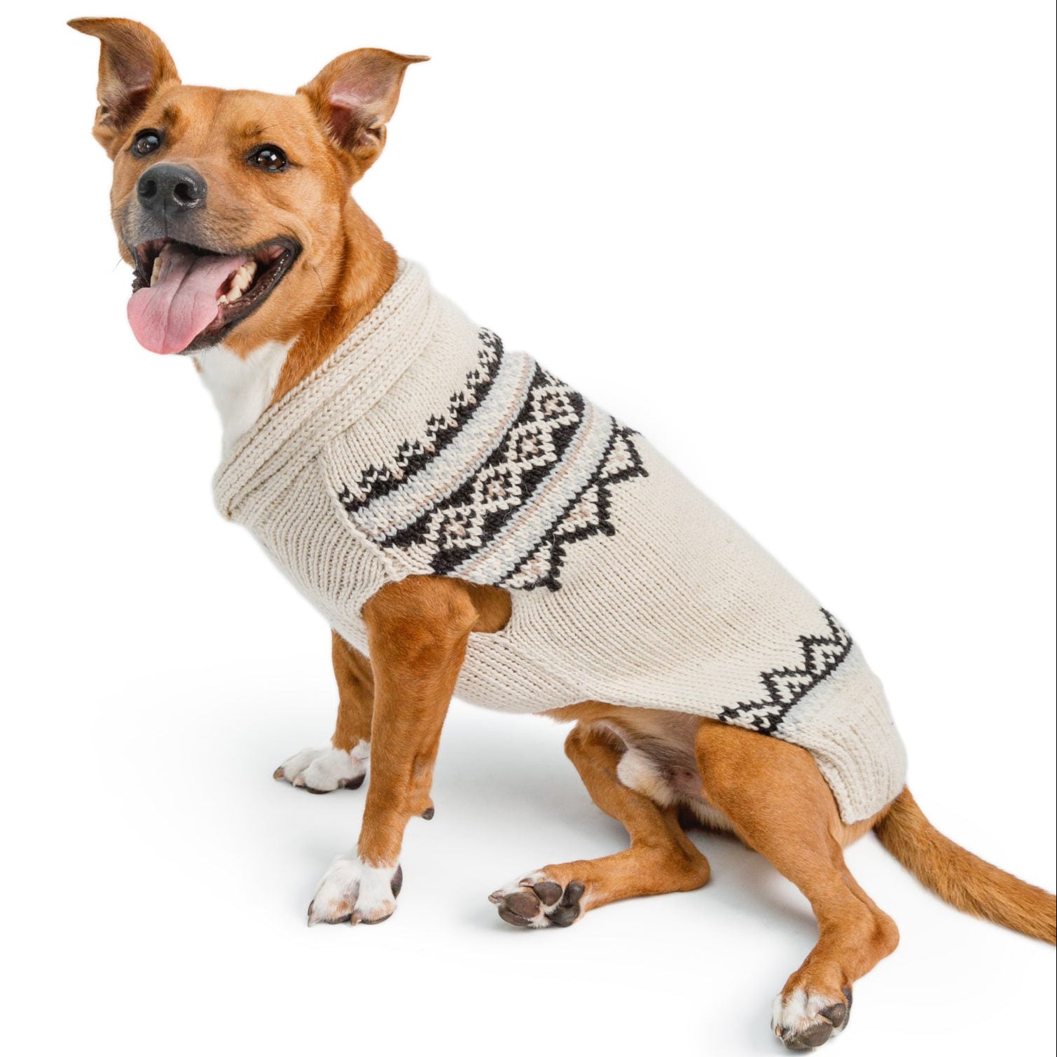 Chilly Dog Alpaca Cream Wyatt Dog Sweater