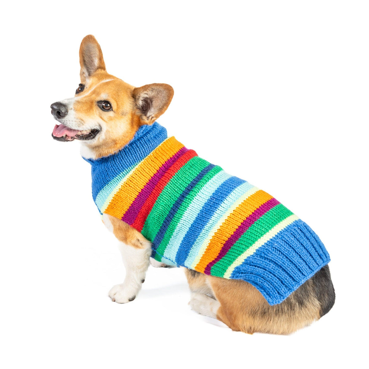 Chilly Dog Alpaca Royal Stripe Dog Sweater