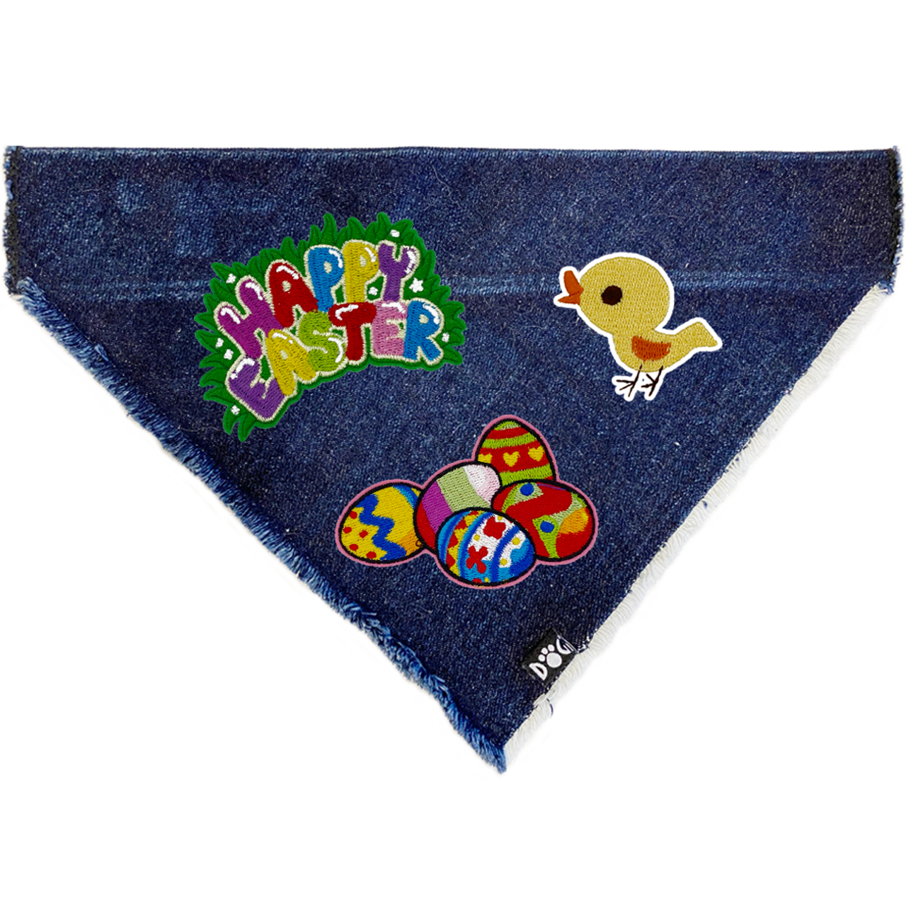 Happy Easter Denim Bandana