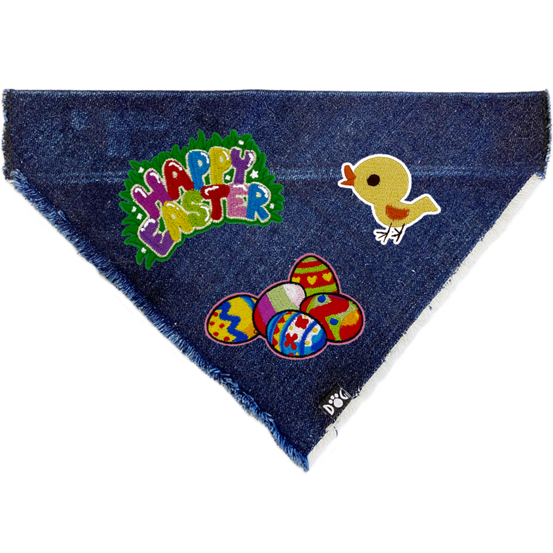 Happy Easter Denim Bandana